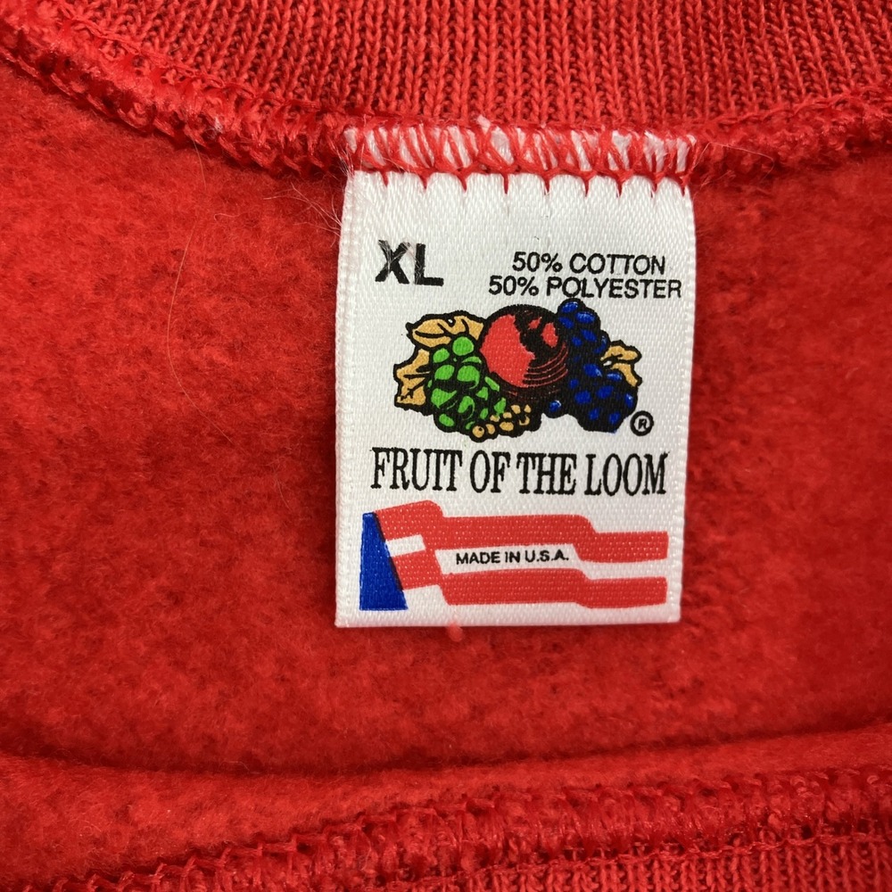VTG 80s Red Scottie Dogs Christmas Crewneck Sweatshirt Size XL Granny Style USA - Picture 3 of 6